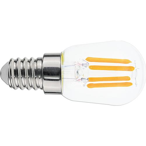 LED Filament Birnenlampe T26 E14 klar warmweiss 2,5W Ø26mm