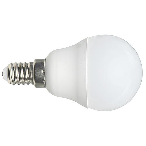 LED Standardlampe E14, Tropfenlampe, opal, warmweiss,  Ø45mm