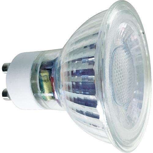 LED Lampe GU10, MCOB - Technik Ø50mm Glaskörper