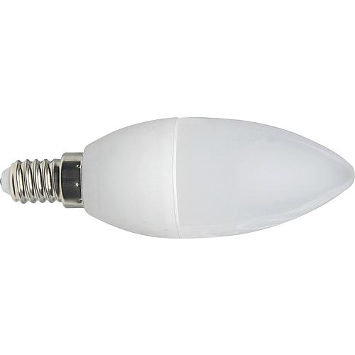LED Standardlampe Kerzenform E14, opal, warmweiss, Ø37mm, dimmbar 