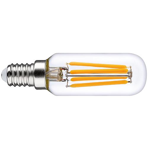 LED Filament Birnenlampe  E14 klar warmweiss Ø25mm 4W