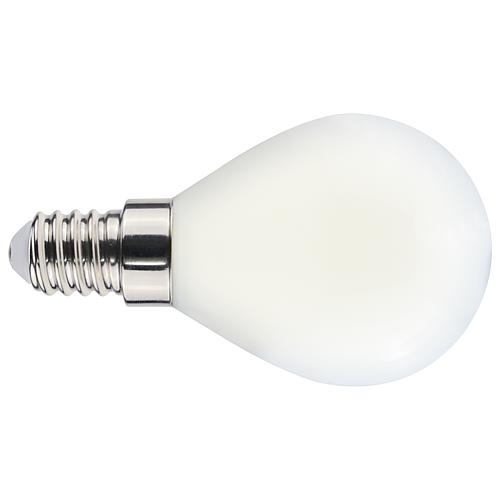 LED Filament-Tropfenlampe, E14 ,opal, Warmweiss