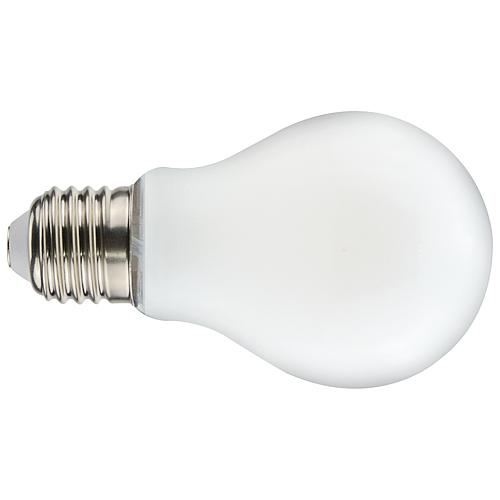 LED Filament Lampe Allgebrauchslampe,  opal, E27 „A60" warmweiß, dimmbar mit Phasenanschnittdimmer